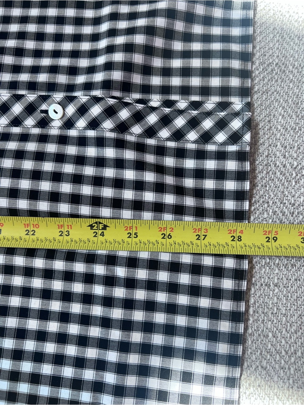 Foxcroft Women's Size 16 Gingham Plaid Button Down Non-Iron Shirt NWT - Picture 8 of 11